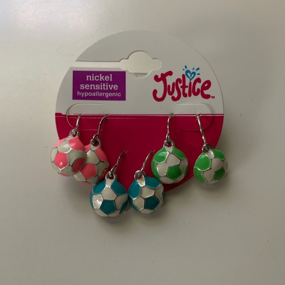 Justice Other - Earrings (never worn)